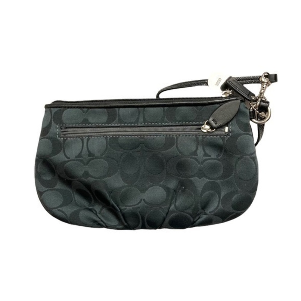 Coach black signature c large wristlet bag - Picture 2 of 6